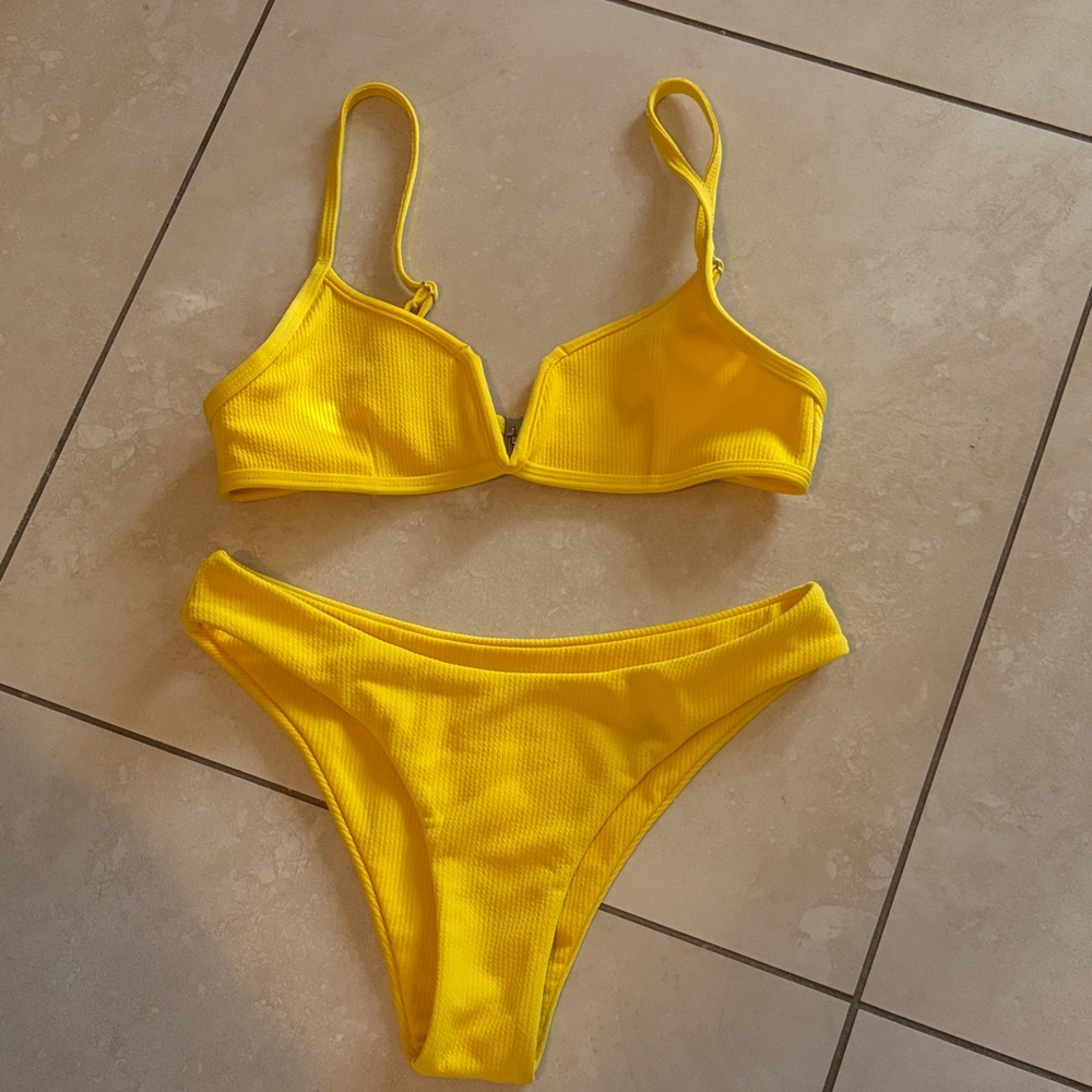 Zaful Yellow Bikini Set